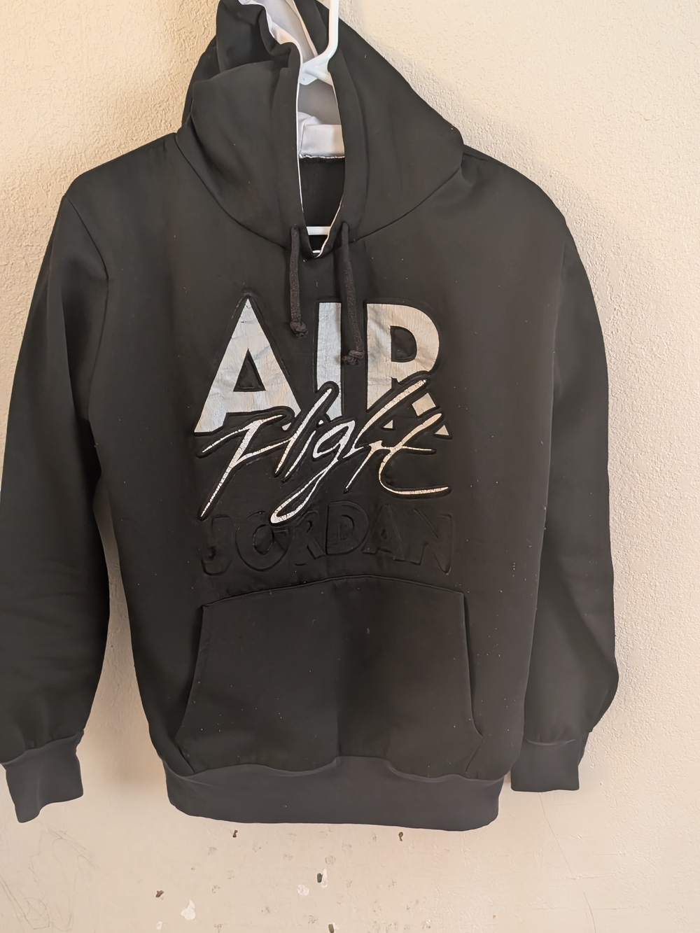 Jordan Air Flight Black Hooded Sweatshirt